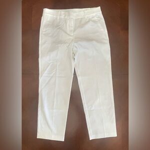 NWT LOFT sz 8 Crisp White Cropped Pants